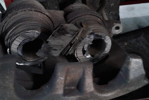 Sheared Brake Piston